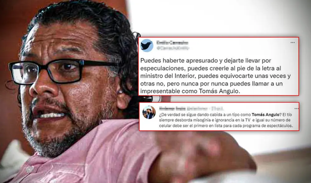 Tomás Angulo ha sido protagonista de frases misóginas en varias oportunidades. Foto: Gerson Cardoso LR/Tomás Angulo/Twitter.