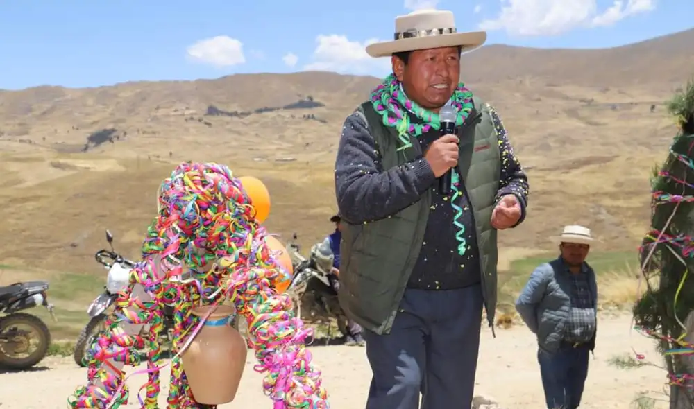 Antonio Huamán Arias, alcalde de Chamaca, asegura que los audios están trucados. Foto: municipalidad Chamaca Antonio Huamán Arias, alcalde de Chamaca, asegura que los audios están trucados. Foto: municipalidad Chamaca