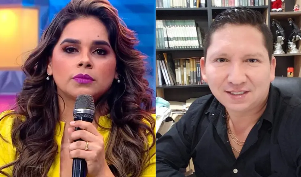 Giuliana Rengifo aclara vínculo con notario Paul Pineda. Foto: composición LR/ captura de América TV