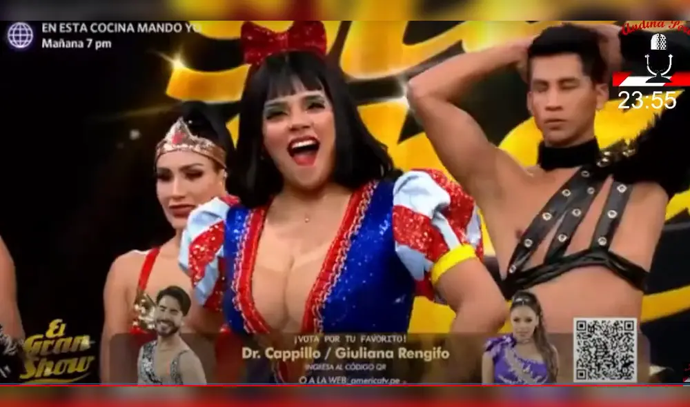 Giuliana Rengifo y Dr. Cappillo se enfrentarán la próxima semana para no ser eliminados de la competencia. Foto: captura América TV