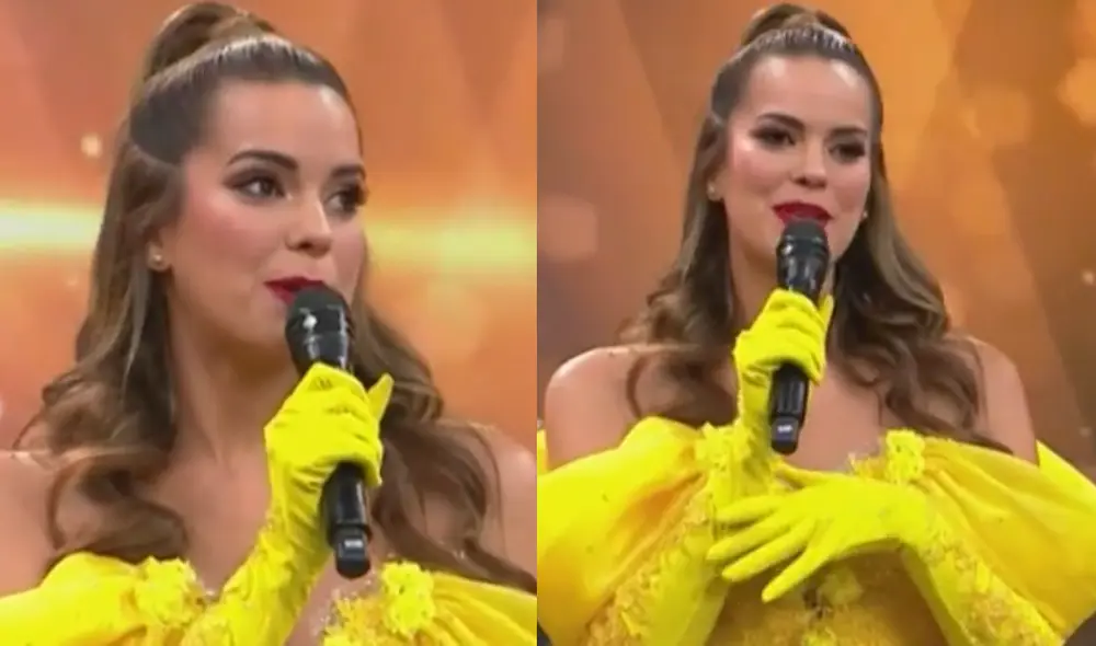 Valeria Piazza se disfrazó de princesa Disney. Foto: captura de América TV Valeria Piazza se disfrazó de princesa Disney. Foto: captura de América TV