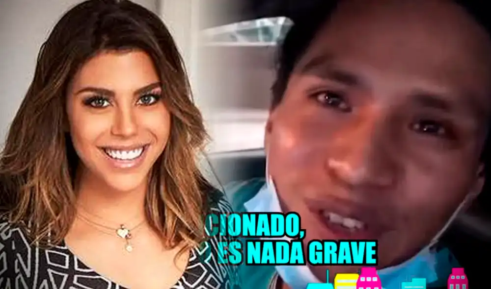 "Ha sido un pequeño roce, nada más", dijo el conductor, luego de conversar con la modelo. Foto: captura de Youtube/Willax/Composición LR