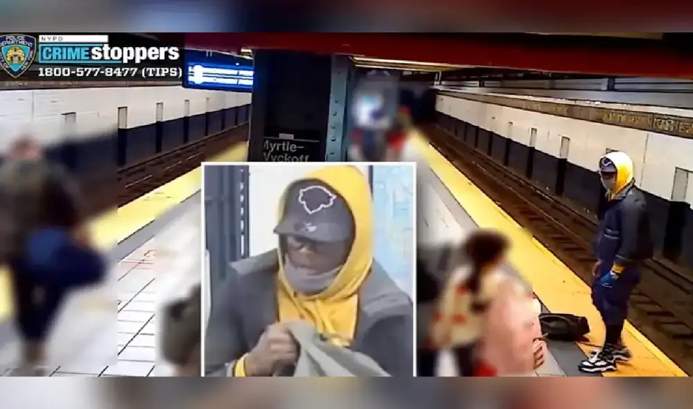 Sujeto empuja a otro hombre a las vías del metro de Nueva York. Foto: New York Post Sujeto empuja a otro hombre a las vías del metro de Nueva York. Foto: New York Post