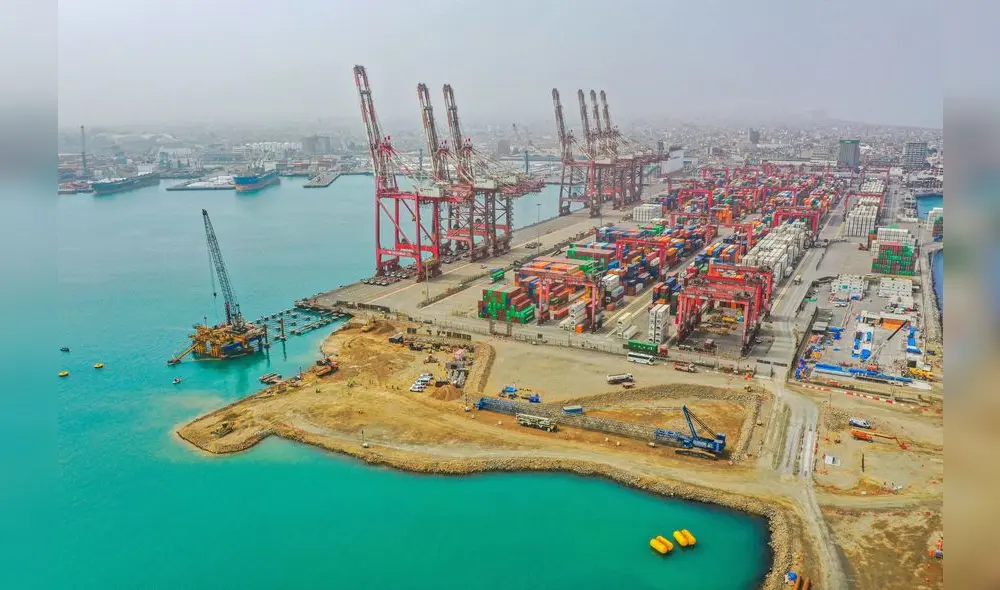Muelle sur del Callao presenta un avance del 39,5%, se proyecta que estará operativo a fines del 2023. Foto: Andina Muelle sur del Callao presenta un avance del 39,5%, se proyecta que estará operativo a fines del 2023. Foto: Andina