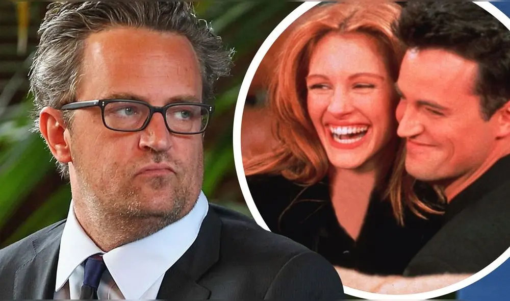 Julia Roberts y Matthew Perry tuvieron un corto romance en 1995. Foto: composición LR/People/DailyMail