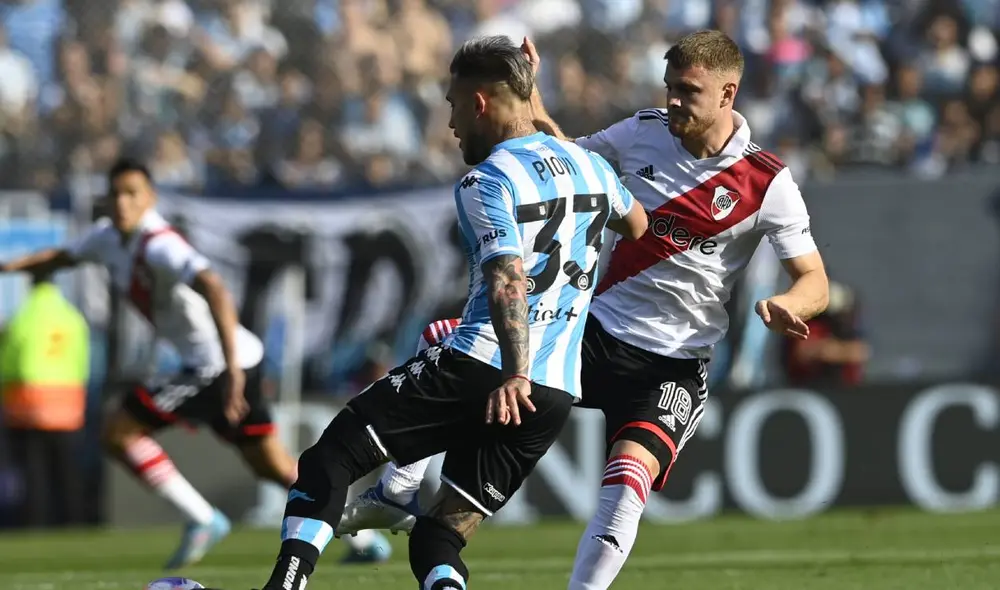 Racing necesita ganarle a River Plate y esperar que Boca pierda para ser campeón. Foto: River Racing necesita ganarle a River Plate y esperar que Boca pierda para ser campeón. Foto: River