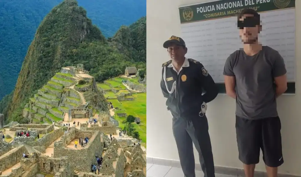 La Policía encontró 12 fotografías en las cuales el turista posaba desnudo en un espacio público. Foto: PNP La Policía encontró 12 fotografías en las cuales el turista posaba desnudo en un espacio público. Foto: PNP