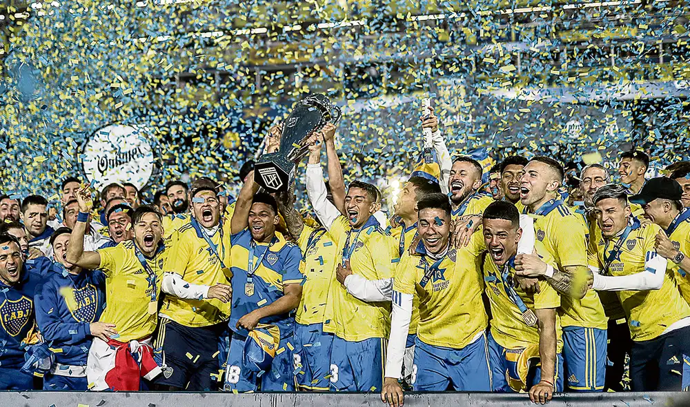 Grande. Boca Juniors obtuvo su estrella número 73 en toda la historia y se afianza como el equipo más ganador en Argentina. Foto: EFE