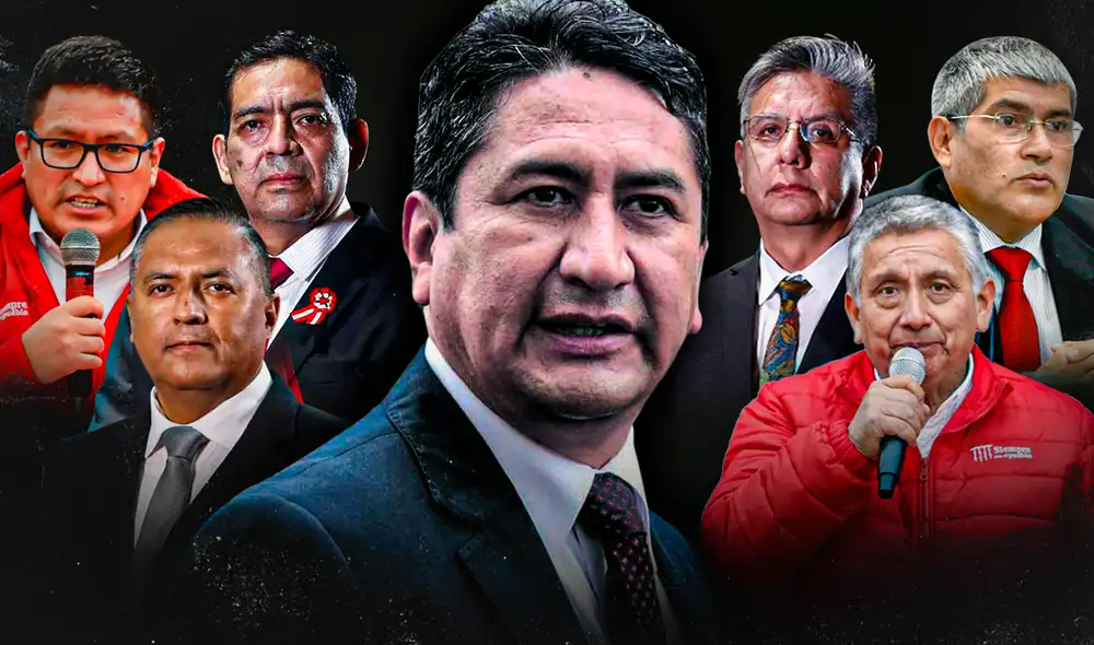 A pesar de la aparente ruptura entre Vladimir Cerrón y el presidente Pedro Castillo, la cuota cerronista se mantuvo a lo largo de la gestión presidencial. Foto: diseño de Gerson Cardoso / La República