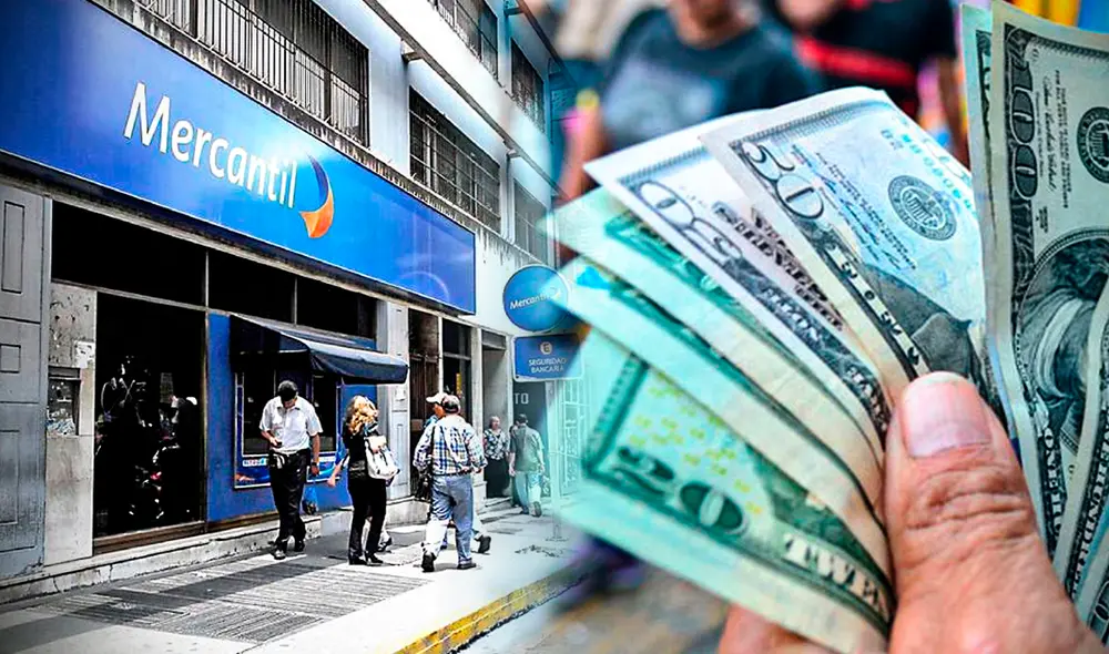 Banco Mercantil ofrece la compra de dólares de acuerdo con la tasa de cambio efectuada por el Banco Central de Venezuela. Foto: composición de Gerson Cardoso/LR