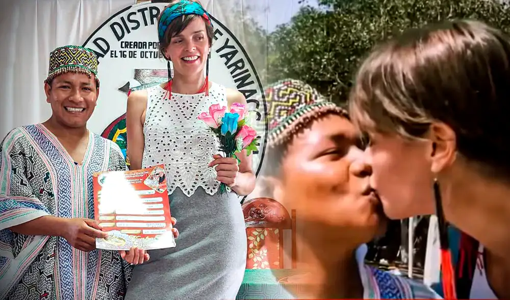 Elizabeth Marrigje de Holanda y Oliver García Fernández de Ucayali protagonizan la historia de amor de este matrimonio. Foto: composición de Gerson Cardoso/Facebook/Municipalidad Distrital de Yarinacocha/captura/Willax