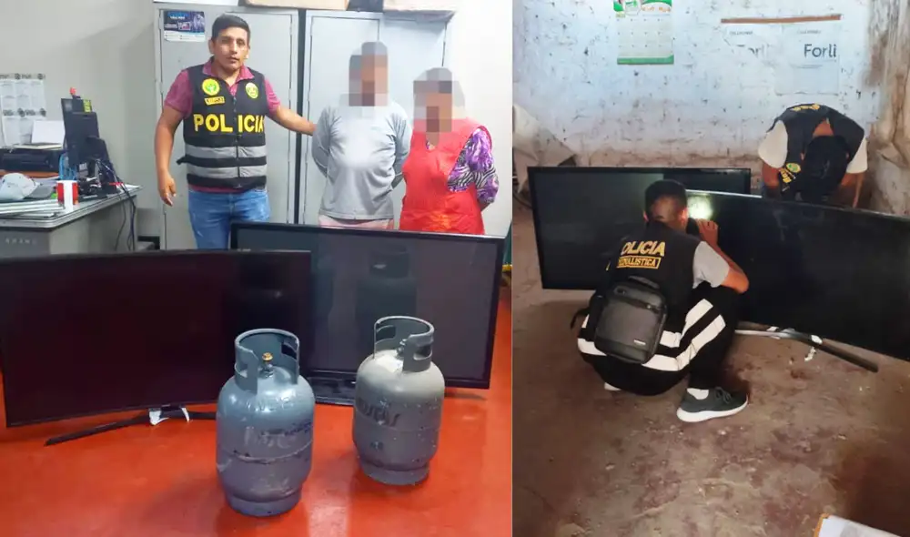 Los intervenidos no supieron explicar la procedencia de los bienes hallados. Foto: PNP