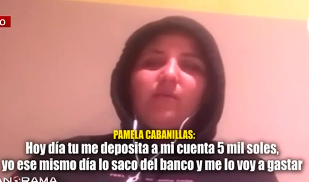 Pamela Cabanillas aseguró que se entragará a las autoridades Europeas. Foto: captura de Panamericana Pamela Cabanillas aseguró que se entragará a las autoridades Europeas. Foto: captura de Panamericana