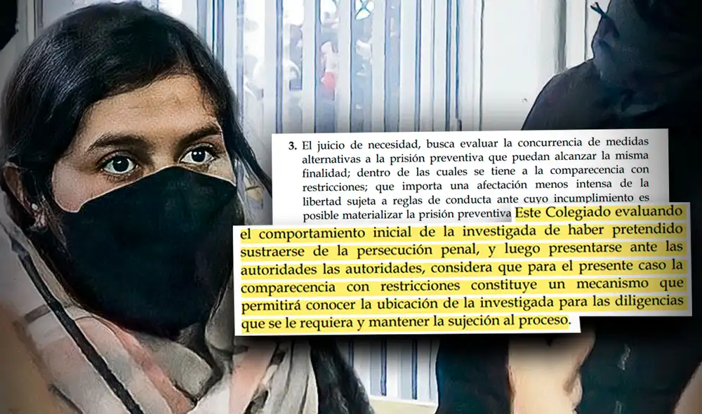 Yenifer Paredes se entregó a la justicia tras estar un día en la clandestinidad. Foto: composición de Fabrizio Oviedo/La República Yenifer Paredes se entregó a la justicia tras estar un día en la clandestinidad. Foto: composición de Fabrizio Oviedo/La República
