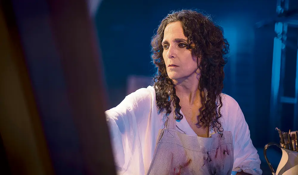 Norma Martínez es Galactia, la artista a la que le encargan pintar el lienzo triunfal. Foto: difusión