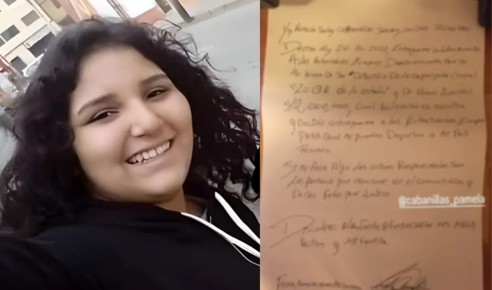 Pamela Cabanillas sigue sin ser reportada como detenida por las autoridades europeas. Foto: Composición LR/@Cabanillas_Pamela/difusión