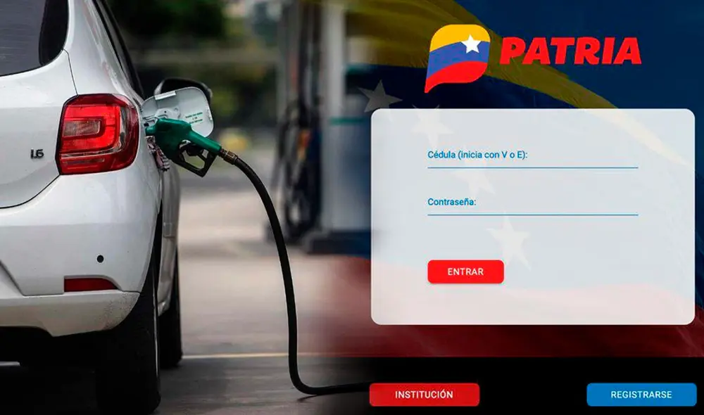Miles de venezolanos tienen accreso a la gasolina subsidiada a través del sistema Patria. Foto: composición LR / El Espectador de Caracas / Patria Miles de venezolanos tienen accreso a la gasolina subsidiada a través del sistema Patria. Foto: composición LR / El Espectador de Caracas / Patria