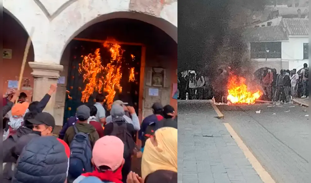 Estudiantes exigen la salida del rector de la Universidad Nacional San Cristóbal de Huamanga (UNSCH). Foto: Mabely Almonacid Estudiantes exigen la salida del rector de la Universidad Nacional San Cristóbal de Huamanga (UNSCH). Foto: Mabely Almonacid