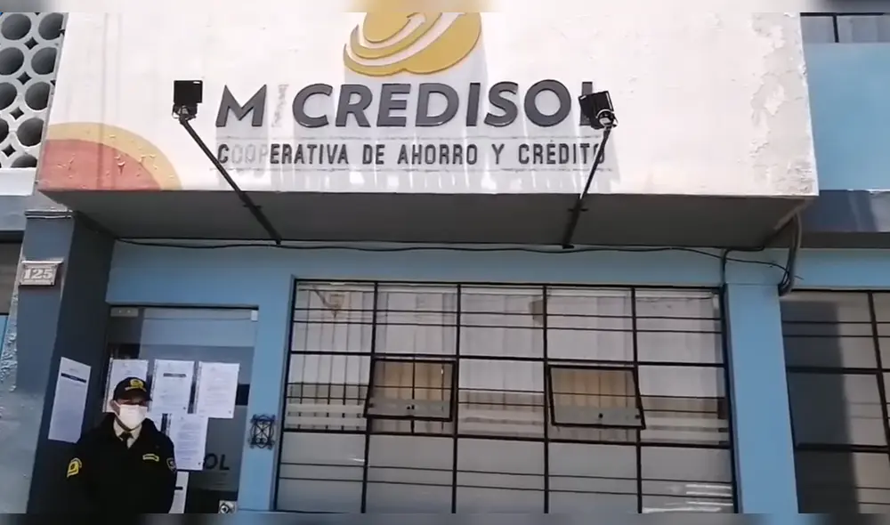 Cooperativa de ahorro y crédito Micredisol. Foto: Captura de video/HBA Noticias Cooperativa de ahorro y crédito Micredisol. Foto: Captura de video/HBA Noticias