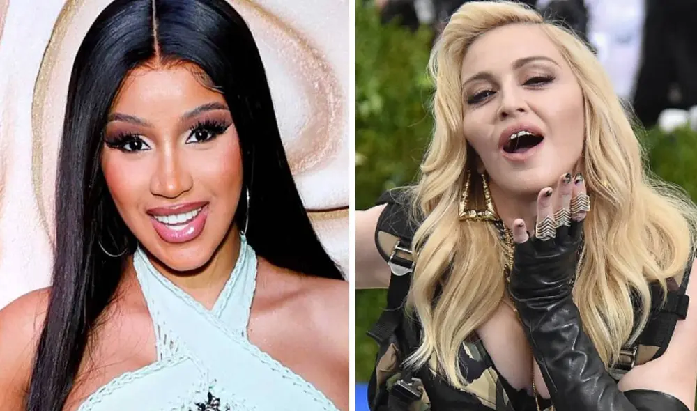 Cardi B y Madonna Protagonizaron una polémica en redes sociales. Foto: difusión