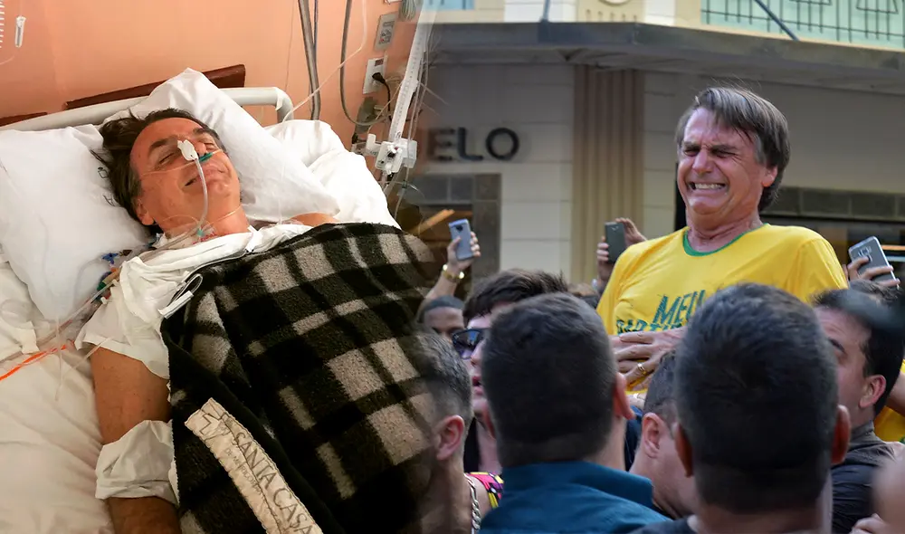 El ataque le alcanzó el intestino y lo condenó de por vida a sufrir obstrucciones digestivas y adherencias en los tejidos, que lo han llevado al hospital en varias ocasiones. Foto: Composición LR/Twitter/@FlavioBolsonaro/AFP. El ataque le alcanzó el intestino y lo condenó de por vida a sufrir obstrucciones digestivas y adherencias en los tejidos, que lo han llevado al hospital en varias ocasiones. Foto: Composición LR/Twitter/@FlavioBolsonaro/AFP.