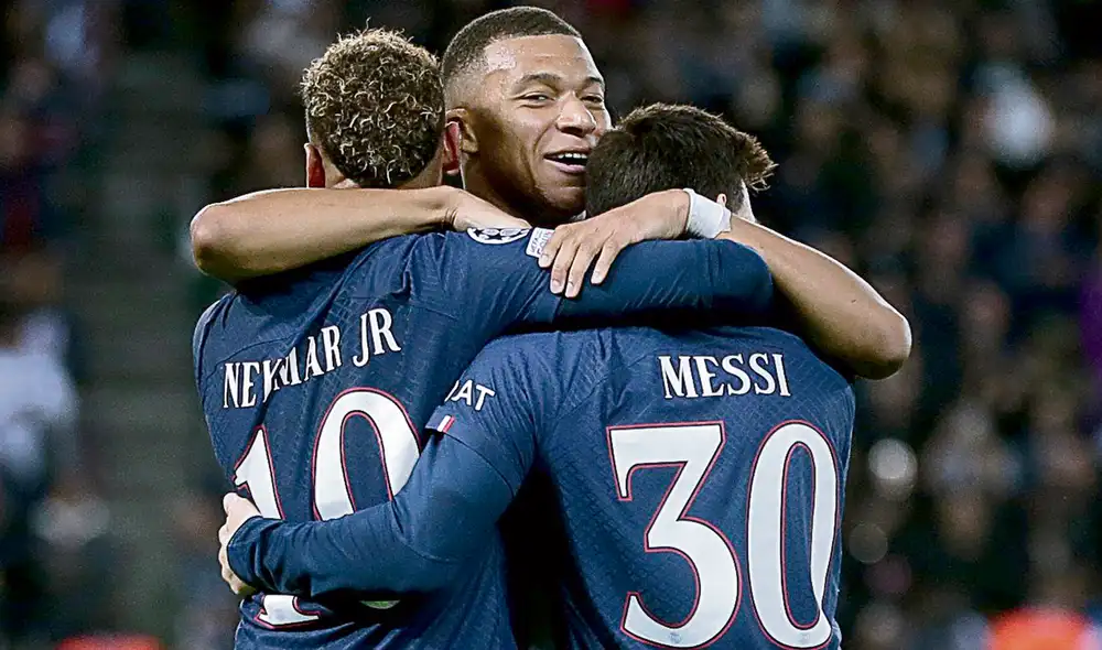 Máquinas. Mbappé, Messi y ‘Ney’ suman 6, 4, y 2 goles en esta Champions, respectivamente. Foto: difusión Máquinas. Mbappé, Messi y ‘Ney’ suman 6, 4, y 2 goles en esta Champions, respectivamente. Foto: difusión