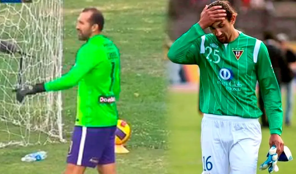 El 'Pirata' se fue al arco tras la expulsión de Ángelo Campos. Foto: composición LR/GolPerú/Liga de Quito