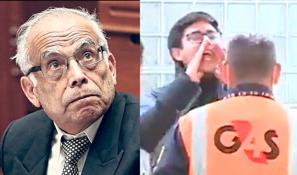 Personal de la casa de estudios intentó controlar a los estudiantes que intentaban acercase al primer ministro. Foto: composición LR Personal de la casa de estudios intentó controlar a los estudiantes que intentaban acercase al primer ministro. Foto: composición LR