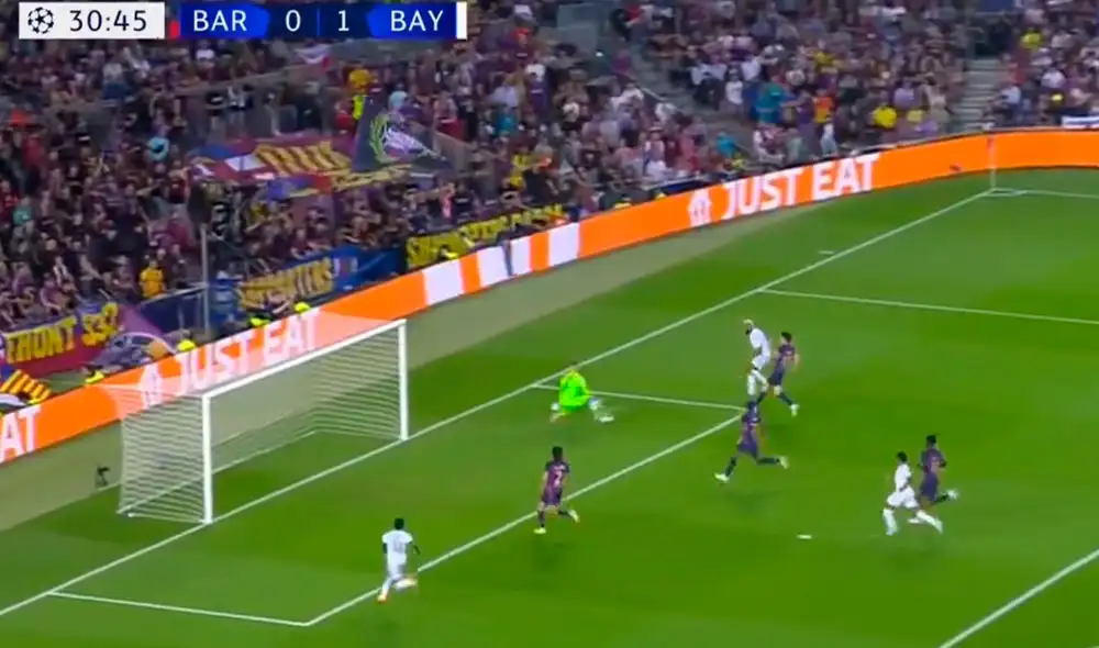 Choupo Moting amplió el marcador para los bávaros. Foto: captura/ESPN