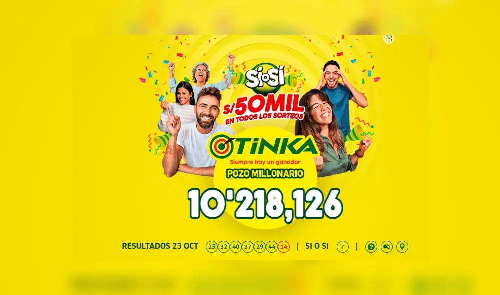 Sigue el minuto a minuto de la lotería de Intralot. Foto: La Tinka Sigue el minuto a minuto de la lotería de Intralot. Foto: La Tinka