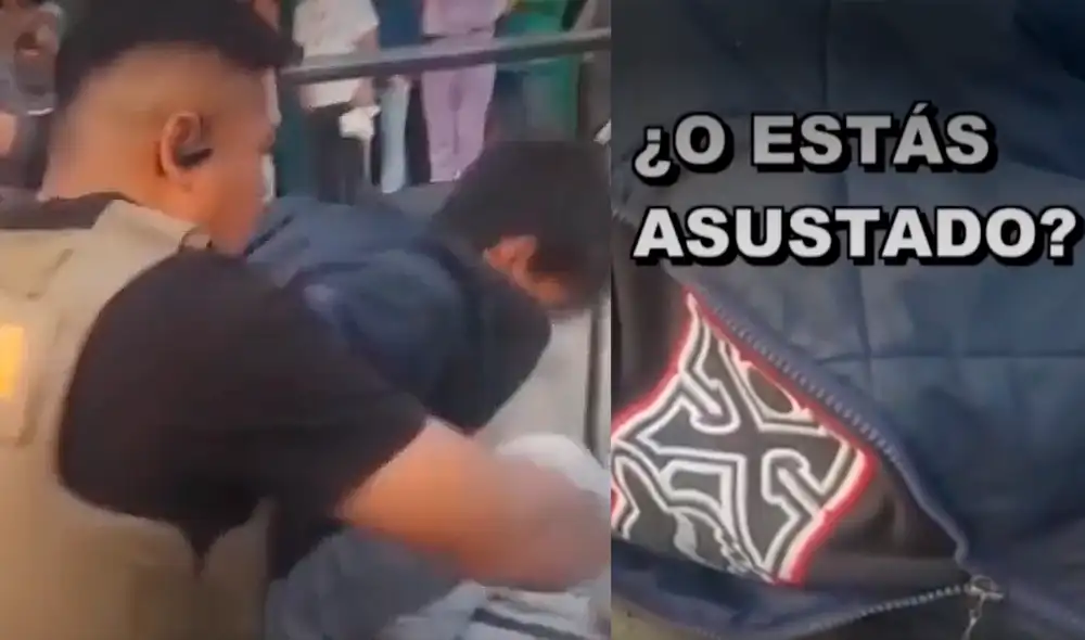 Los Olivos: ladrón se orinó luego de ser capturado al intentar robar una óptica. Foto: composición LR/captura video Latina