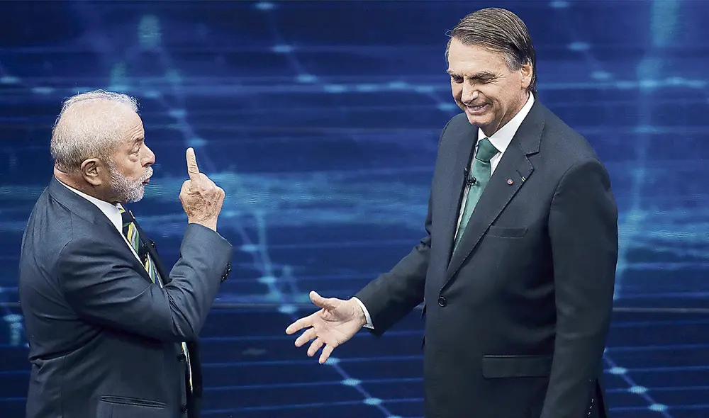Candidatos. El expresidente Luiz Inácio Lula da Silva y el mandatario Jair Bolsonaro. Foto: difusión Candidatos. El expresidente Luiz Inácio Lula da Silva y el mandatario Jair Bolsonaro. Foto: difusión
