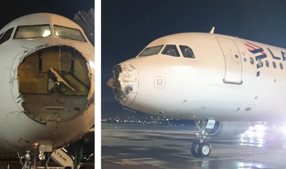 El avión llegó en pésimas condiciones al aeropuerto Silvio Pettirossi. Foto: composición LR/ABC. El avión llegó en pésimas condiciones al aeropuerto Silvio Pettirossi. Foto: composición LR/ABC.