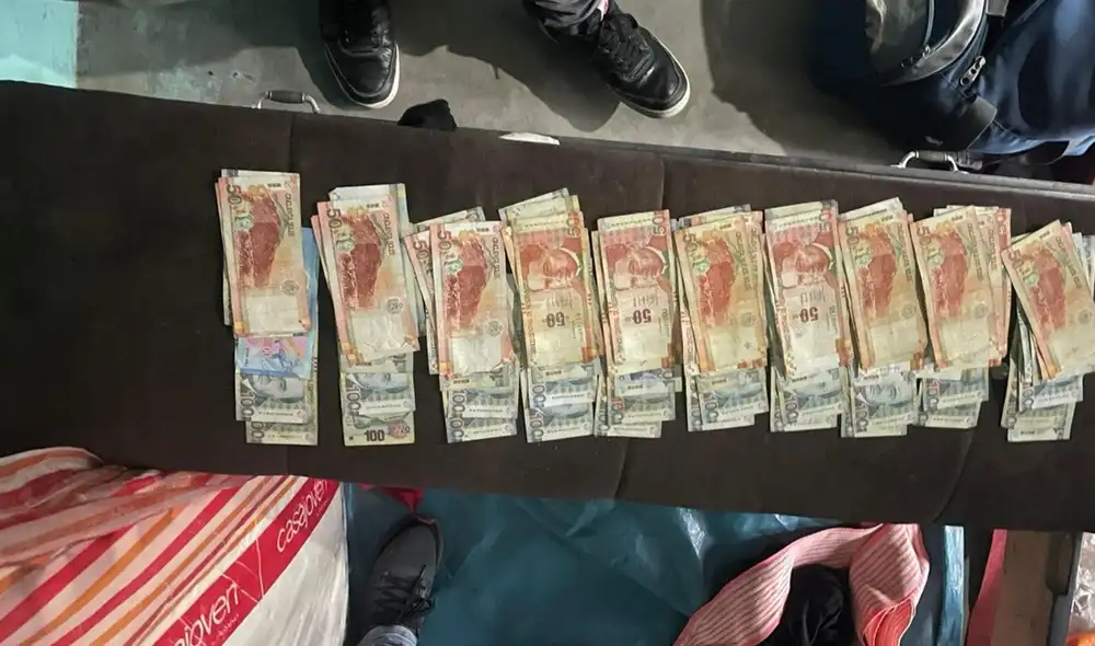 Al allanar domicilios se halló gran cantidad de dinero. Foto: Fecor