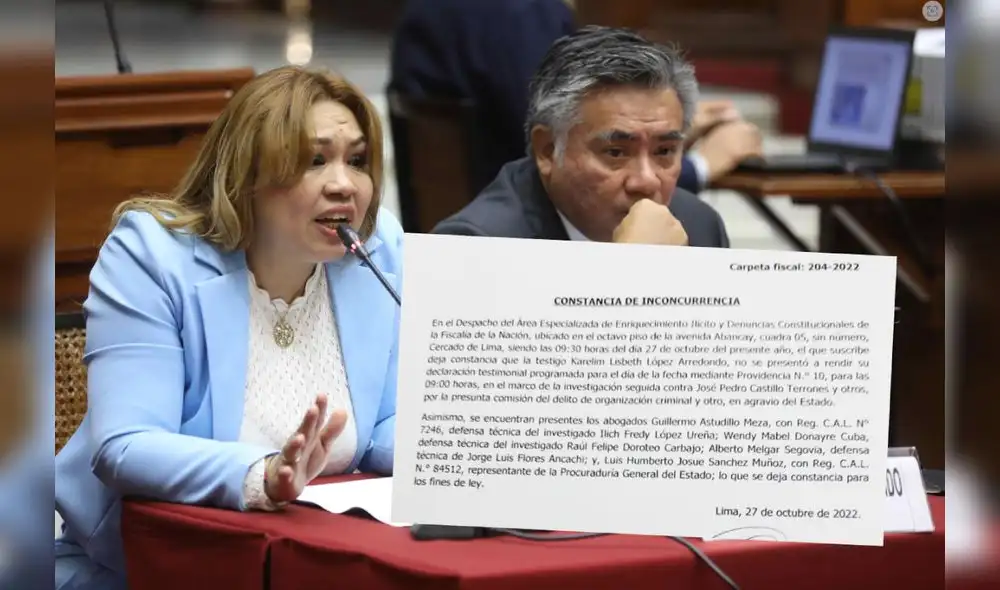 Solicitarán pruebas a Karelim López en la Subcomisión de Acusaciones Constitucionales. Foto: composición/La República Solicitarán pruebas a Karelim López en la Subcomisión de Acusaciones Constitucionales. Foto: composición/La República