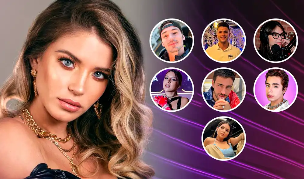 Flavias Laos y los creadores de contenido con los que compite para la Mejor Influencer Latina en los People's Choice Awards 2022. Foto: Composición LR/Gerson Cardoso