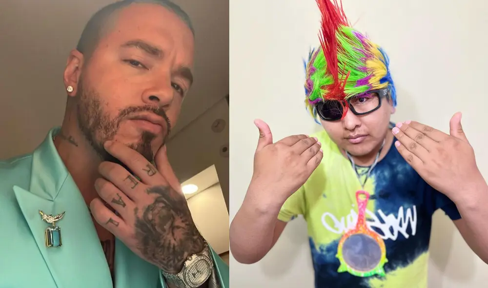 J Balvín elogia al Farafón Love Shady. Foto: composición LR/ @faraonloveshady/Instagram/ @jbalvin/Instagram