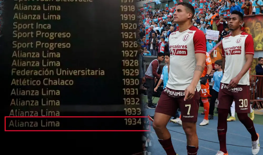 Universitario y Alianza Lima reclaman para sí el título de 1934. Foto: composición GLR/captura de Twitter