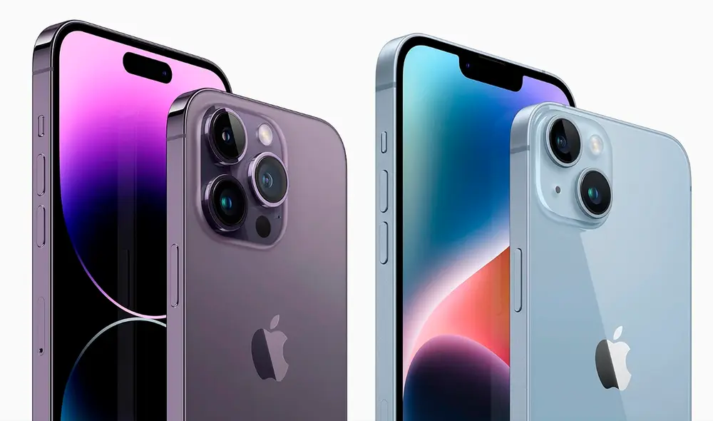 El precio de los iPhone 14 dependerá de su modelo y almacenamiento. Foto: Apple El precio de los iPhone 14 dependerá de su modelo y almacenamiento. Foto: Apple