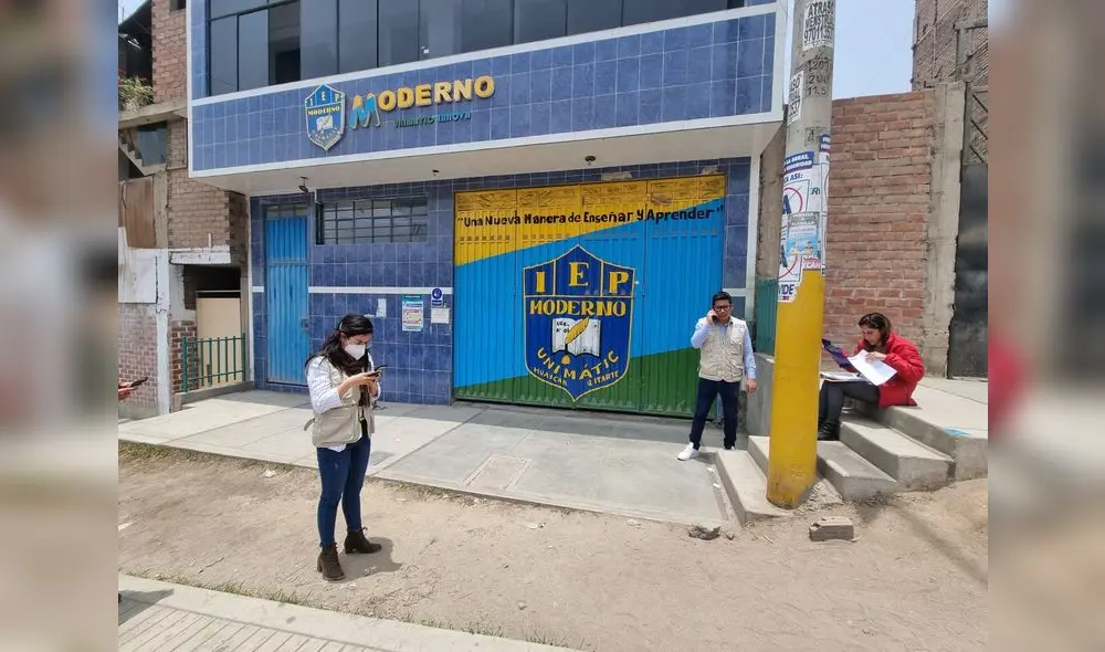 Ate Vitarte: niño de 11 años permanece en UCI tras caer del tercer piso del colegio Moderno Unimátic Innova. Foto: Paolo Zegarra / URPI-LR