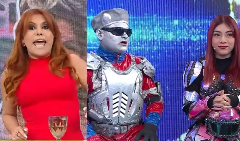 Magaly Medina se reencontró con 'Robotín' después de que él fuera al "El gran show". Foto: Composición La República/Captura ATV