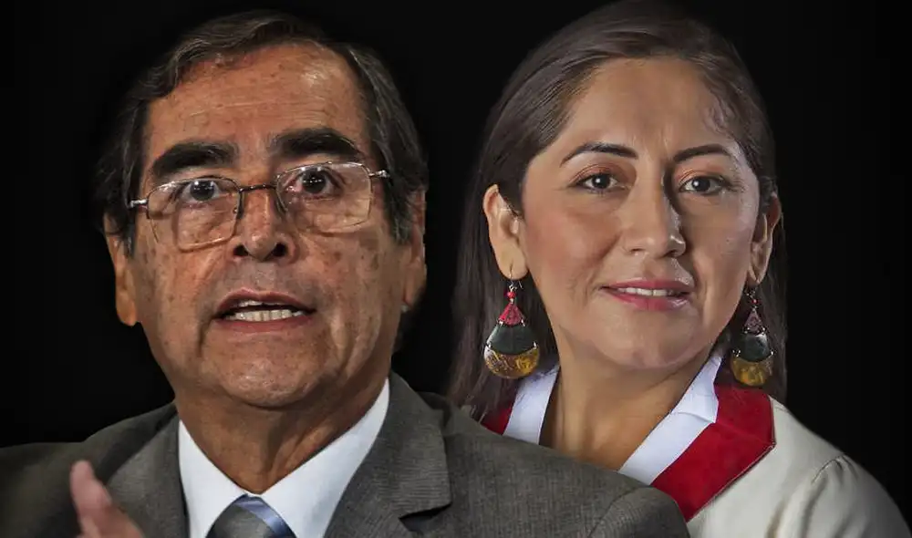 Óscar Ugarte se pronunció sobre la labor que deberá cumplir Kelly Portalatino en el Ministerio de Salud. Foto: composición de Fabrizio Oviedo / La República Óscar Ugarte se pronunció sobre la labor que deberá cumplir Kelly Portalatino en el Ministerio de Salud. Foto: composición de Fabrizio Oviedo / La República