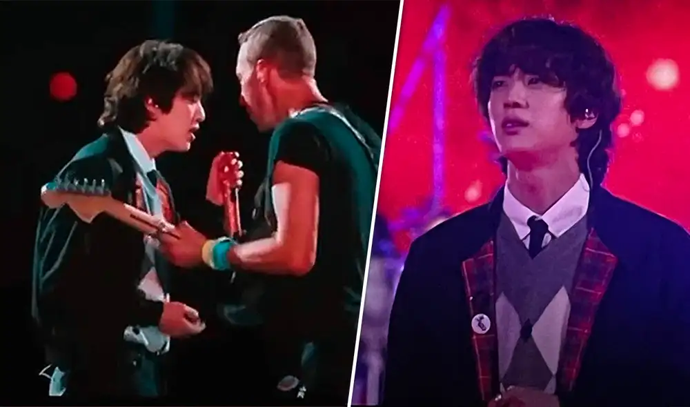 Escenario del tercer concierto de Coldplay en Argentina fue testigo en vivo del debut de Jin de BTS como solista. Foto: composición LR/Hybe/Coldplay