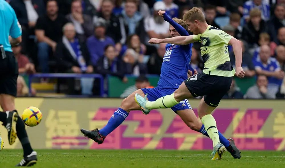 Manchester City Y Leicester empatan sin goles en el King Power Stadium. Foto: EFE