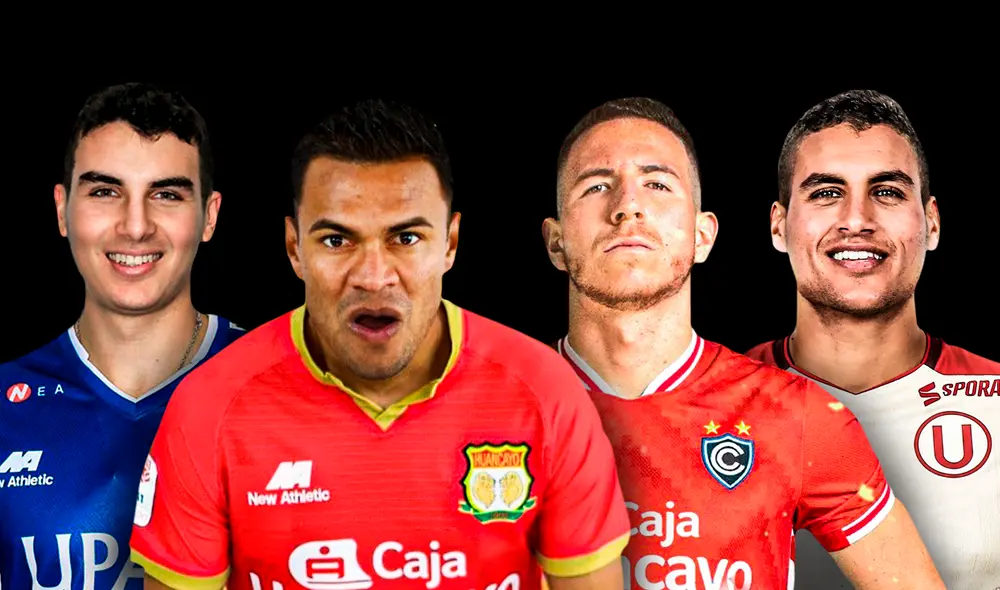 Los delanteros convocados por Juan Reynoso. Foto: composición de Jazmin Ceras/La República