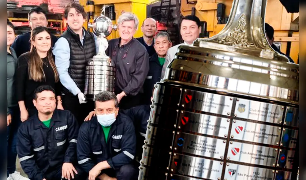 Copa Libertadores. Flamengo y el Athletico Paranaense se disputan en Guayaquil el esperado trofeo, que fue diseñado en plata por la empresa peruana Camusso. Foto: composición/La República