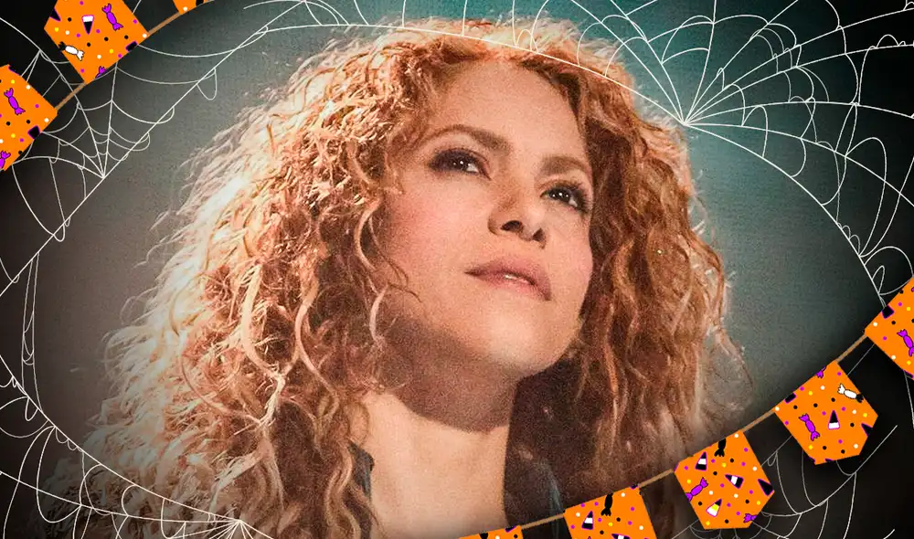 Shakira se distrae en evento escolar de sus hijos con temática de Halloween. Foto: composición Fabrizio Oviedo/LR/ AFP