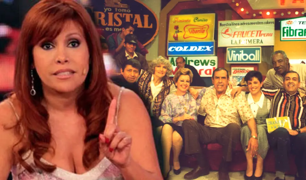 Magaly Medina profirió fuertes comentarios contra el conductor Augusto Ferrando y su programa "Trampolín a la fama". Foto: composición LR / difusión