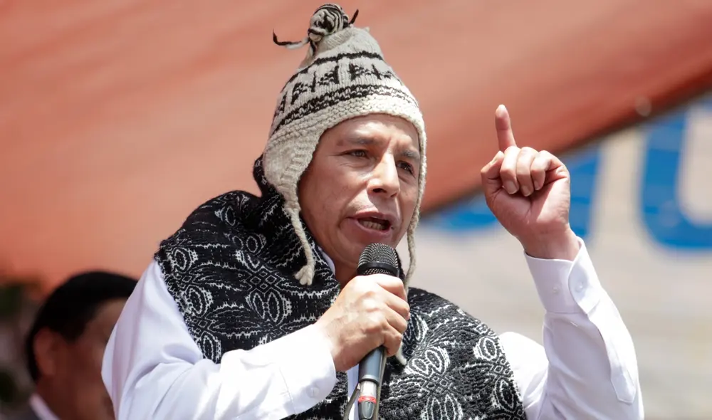 Pedro Castillo volvió arremeter contra los medios de comunicación. Foto: Presidencia