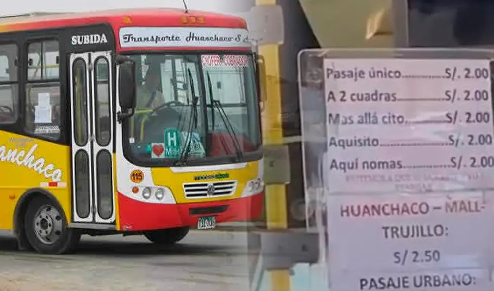 La tarifa única de la empresa de transportes es de S/ 2. Foto: composición LR/Fabrizio Oviedo